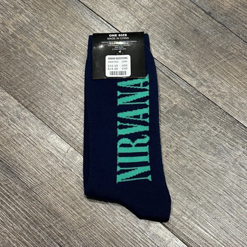 Nirvana NWT Urban Outfitters Dark Blue Socks